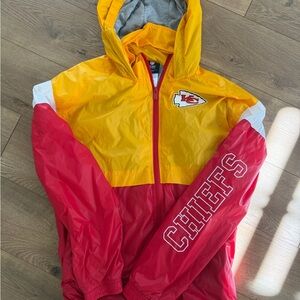 Kansas City Chiefs NFL Youth Full-Zip Hoodie Windbreaker Jacket (X-Large 18-20)